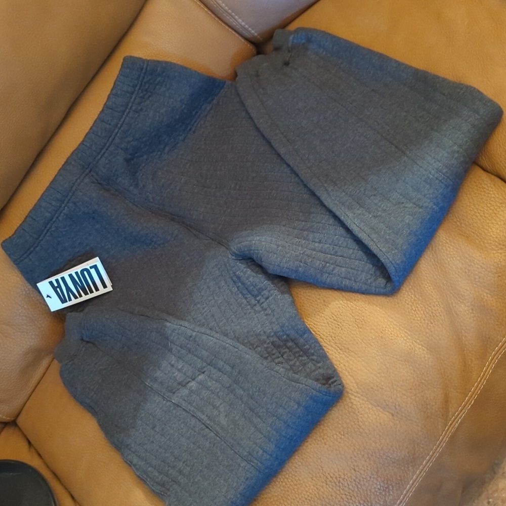 NWT Lunya Restore Pima washable lounge joggers in charcoal grey M